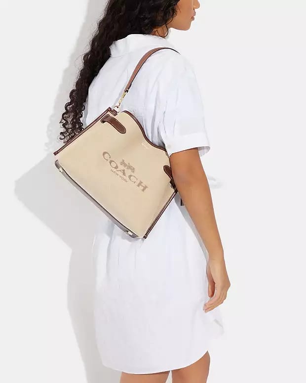 Canvas and refined calf leather