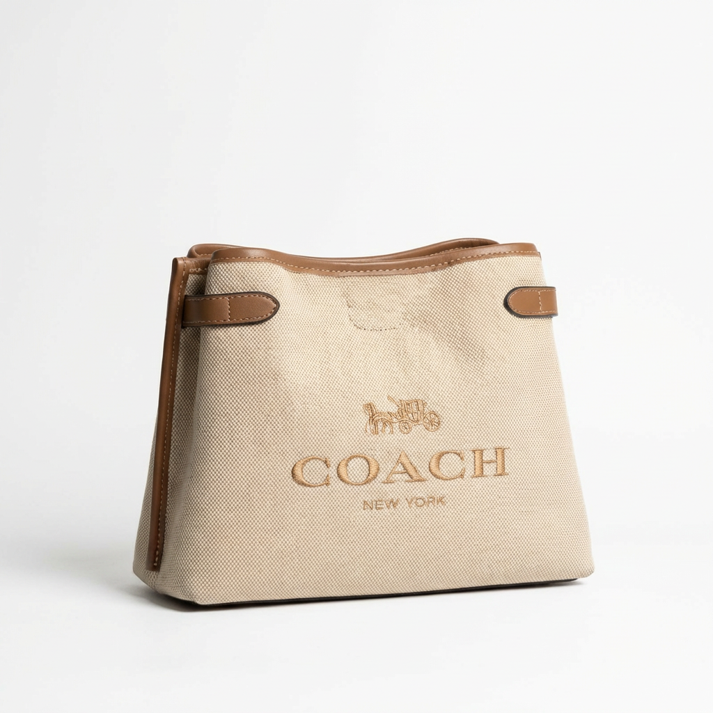Canvas and refined calf leather