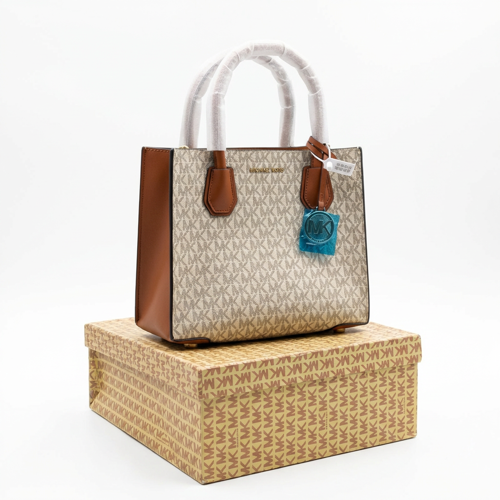 Michael Kors SAC a main et Bandouliere MERCER en cuir MK 35S1GM9M2B150 - Taille Moyenne